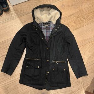 Barbour Jacket with removable fur trim